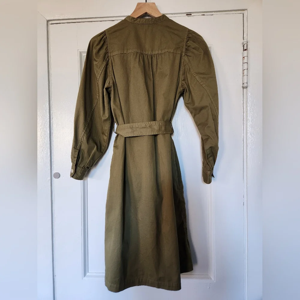 Alex Mill Olive Green Midi Dress - Picture 4 of 9